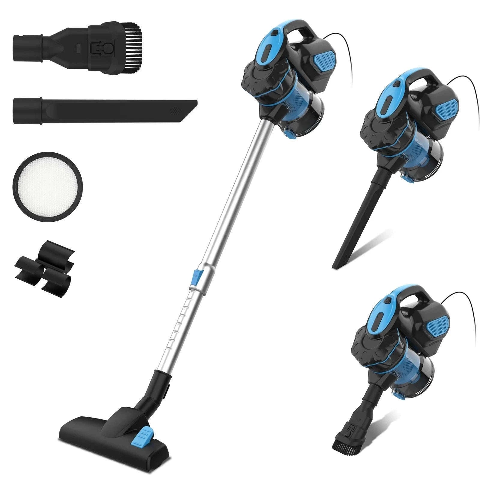 INSE I5 Corded Stick Vacuum 600W 18Kpa Lightweight 2-in-1 Cleaner-Red / EU / GERMANY