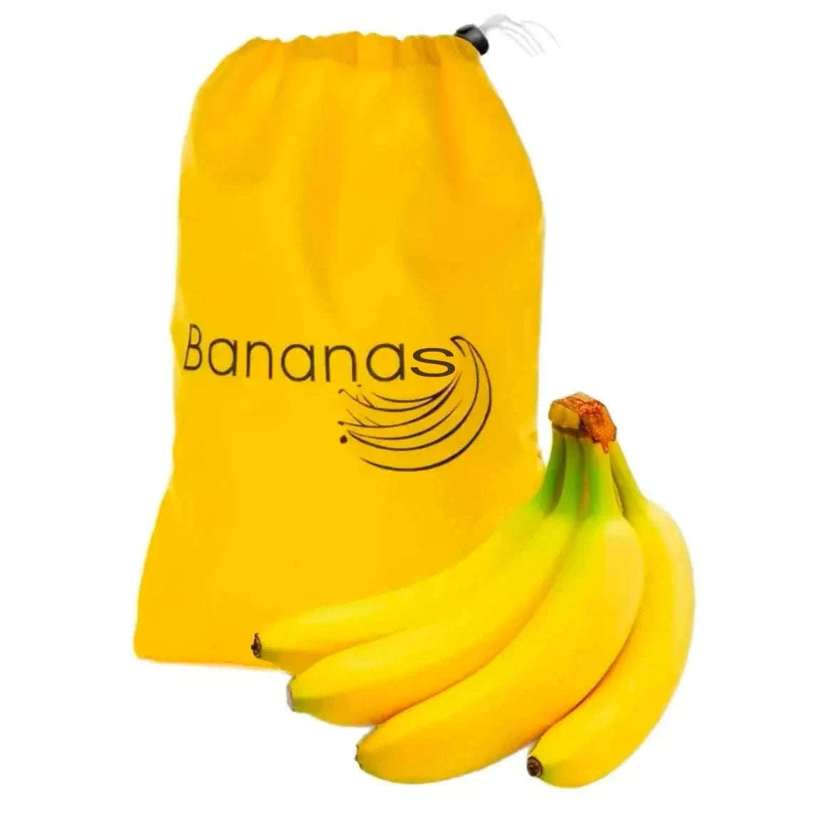 Insulated Banana Preserve Bag for Fresher Fruit on the Go-Yellow 1pc