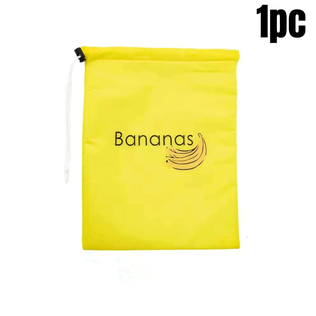 Insulated Banana Preserve Bag for Fresher Fruit on the Go-Yellow 1pc