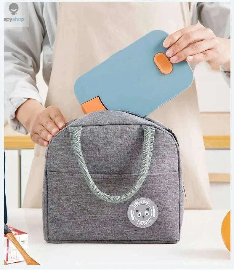 Insulated Lunch Bag for Fresh Meals on the Go-Black