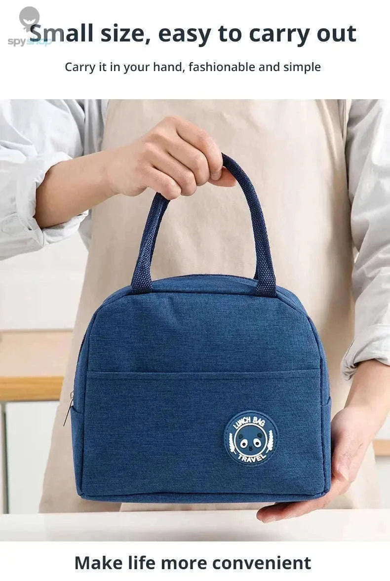 Insulated Lunch Bag for Fresh Meals on the Go-Black