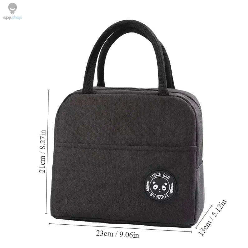 Insulated Lunch Bag for Fresh Meals on the Go-Black