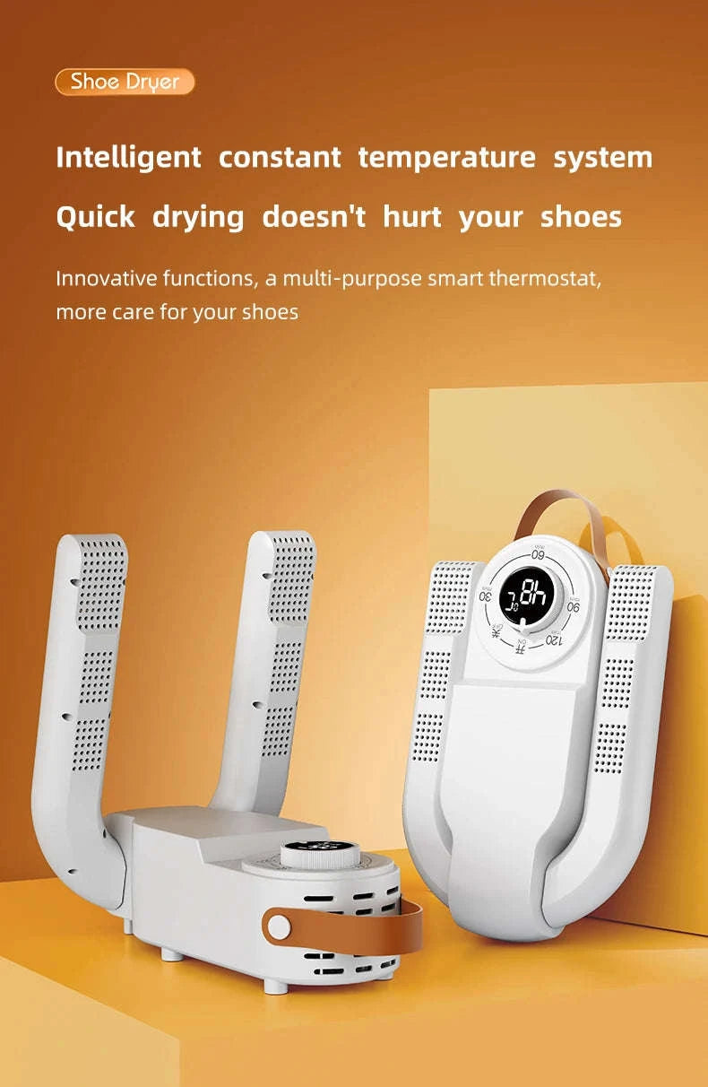 Intelligent Shoe Dryer with Deodorizing and Sterilizing Technology-White EU / EU / China Mainland