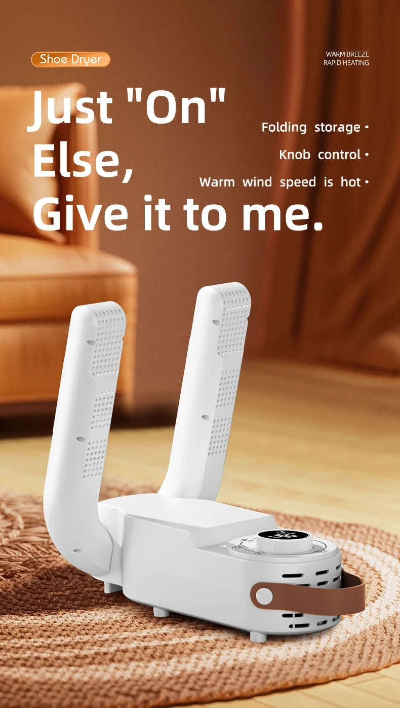 Intelligent Shoe Dryer with Deodorizing and Sterilizing Technology-White EU / EU / China Mainland