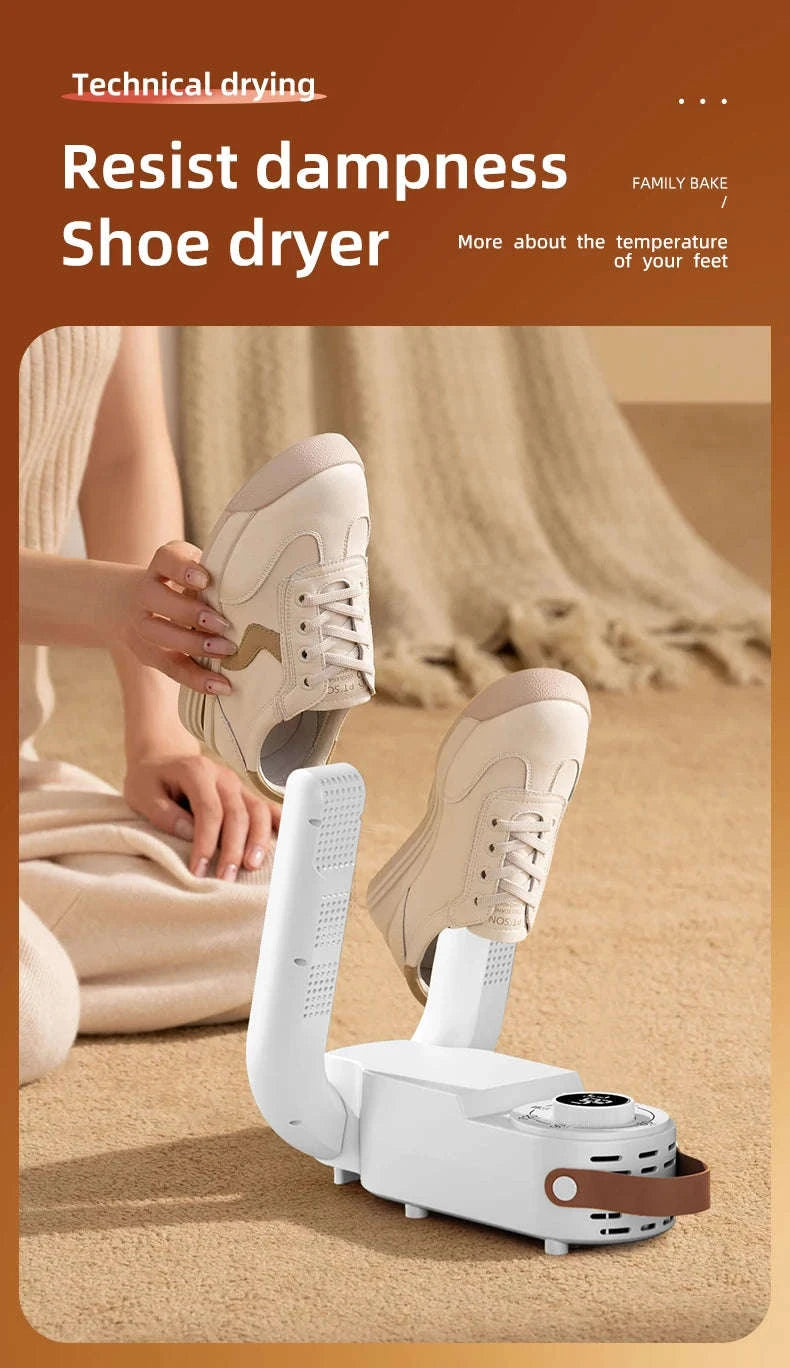 Intelligent Shoe Dryer with Deodorizing and Sterilizing Technology-White EU / EU / China Mainland
