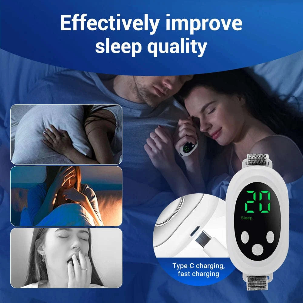 Intelligent Sleep Device with Dual Modes and Adjustable Intensity-WHITE