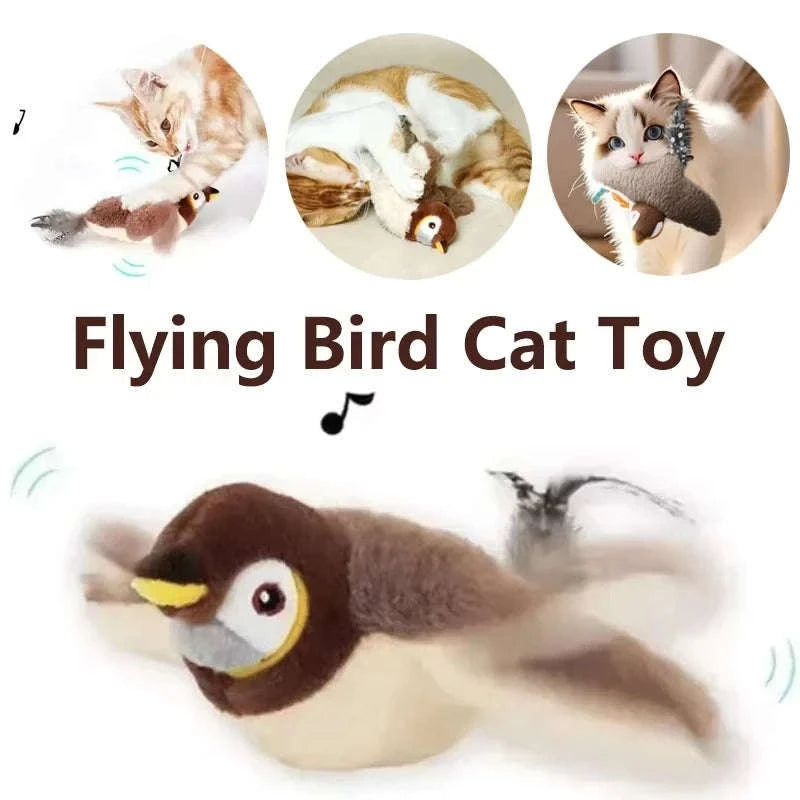 Interactive Flapping Bird Cat Toy-1pc / China Mainland