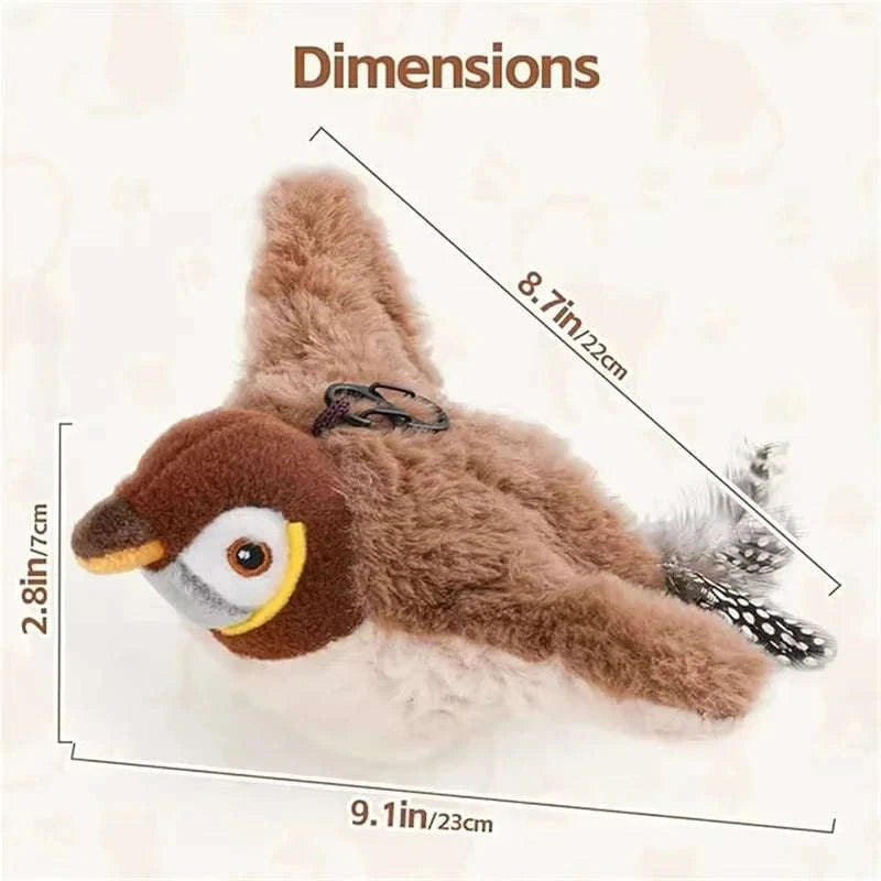 Interactive Flapping Bird Cat Toy-1pc / China Mainland