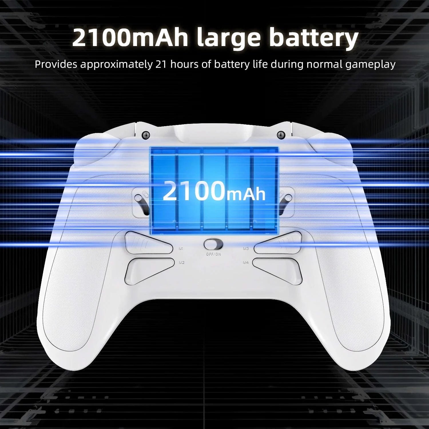 Interactive Screen Wireless Gaming Controller for PC, Steam, Linux, Android, Switch, iOS-Yellow / United States