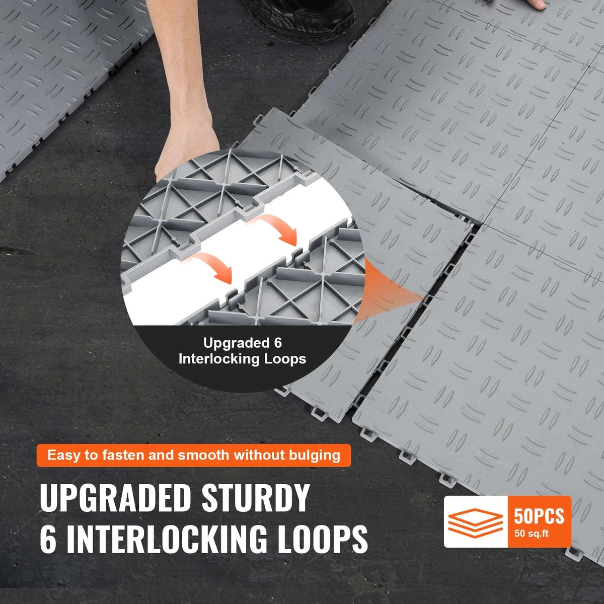 Interlocking Garage Floor Tiles 12x12 in 50 Pack-12x12in / france