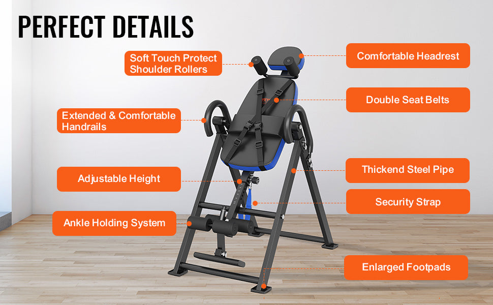 Heavy Duty Inversion Table Back Stretcher with Adjustable Height