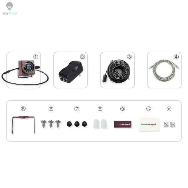IP PoE Camera Green Backyard Nest Box Camera for Enhanced Surveillance-Default Title