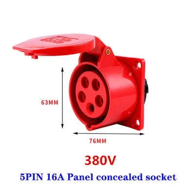 IP44 Industrial Plug and Socket Waterproof Connector-32A 3P