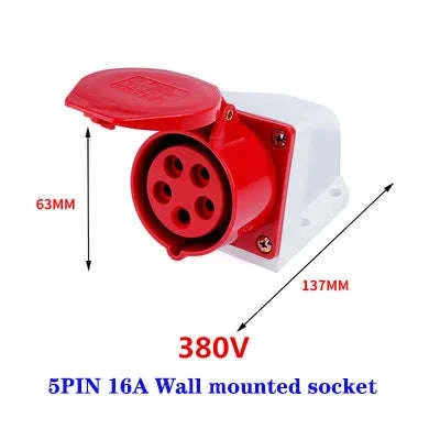 IP44 Industrial Plug and Socket Waterproof Connector-32A 3P