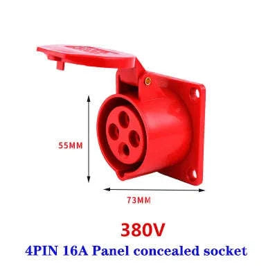 IP44 Industrial Plug and Socket Waterproof Connector-32A 3P