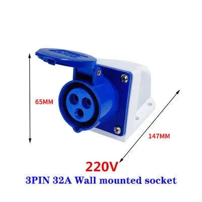 IP44 Industrial Plug and Socket Waterproof Connector-32A 3P