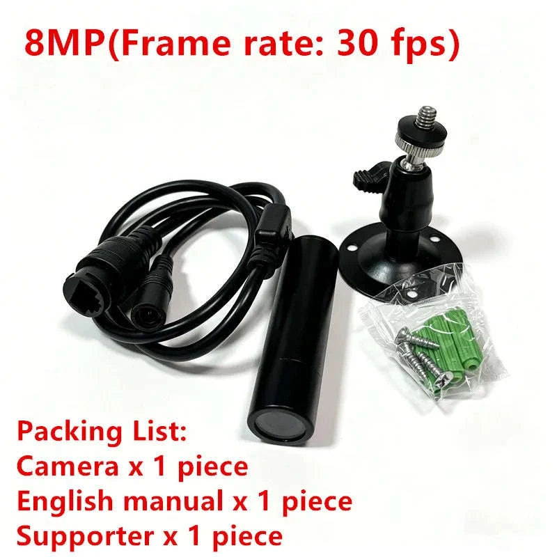 IP66 Waterproof Mini Bullet CCTV Camera, 8MP 100° View-POE 2MP 50fps / 2.8mm