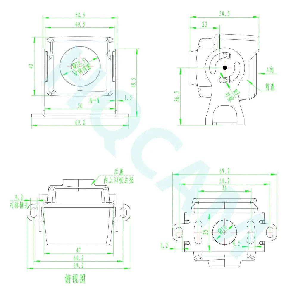 IP67 Mini CCTV Security Camera with AHD/CVBS Switch-IMX335 5MP / 3.6mm