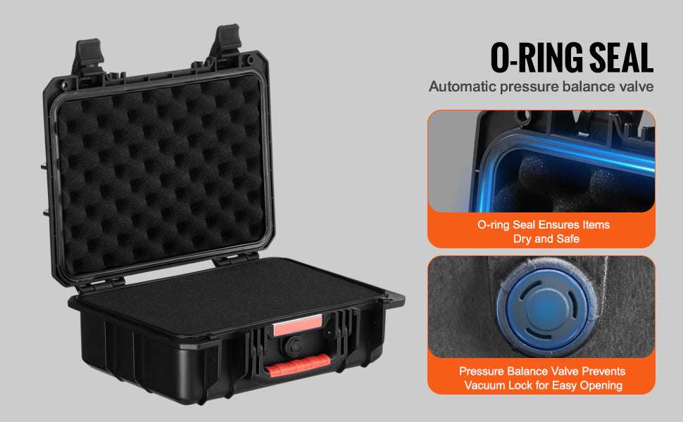 IP67 Waterproof Hard Case with Custom Foam & Secure Lock Design-1.6 cu.ft 2 Handles / United States
