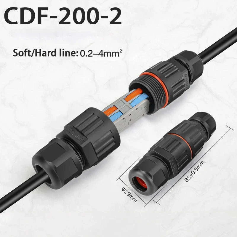 IP68 Waterproof Connector for Outdoor LED Wiring-3B 5PCS