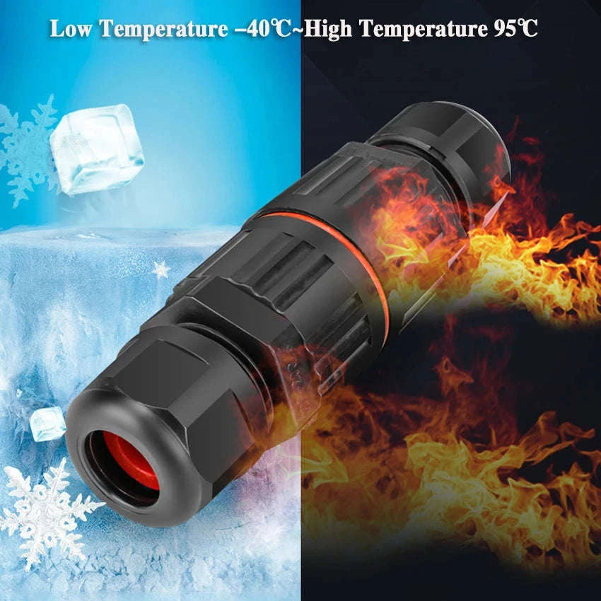 IP68 Waterproof Connector for Outdoor LED Wiring-3B 5PCS