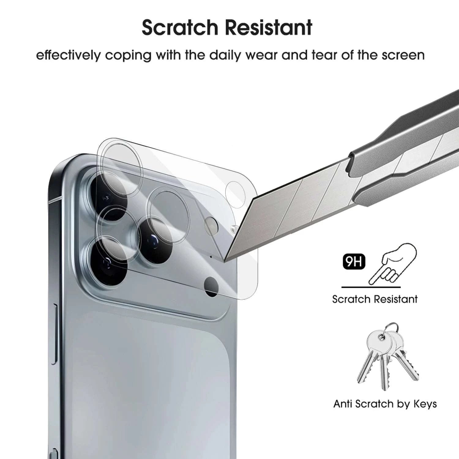 iPhone 17 Series Camera Lens Protector Full Coverage HD Clear Film-For iPhone 17 Pro / 3 Set / United States