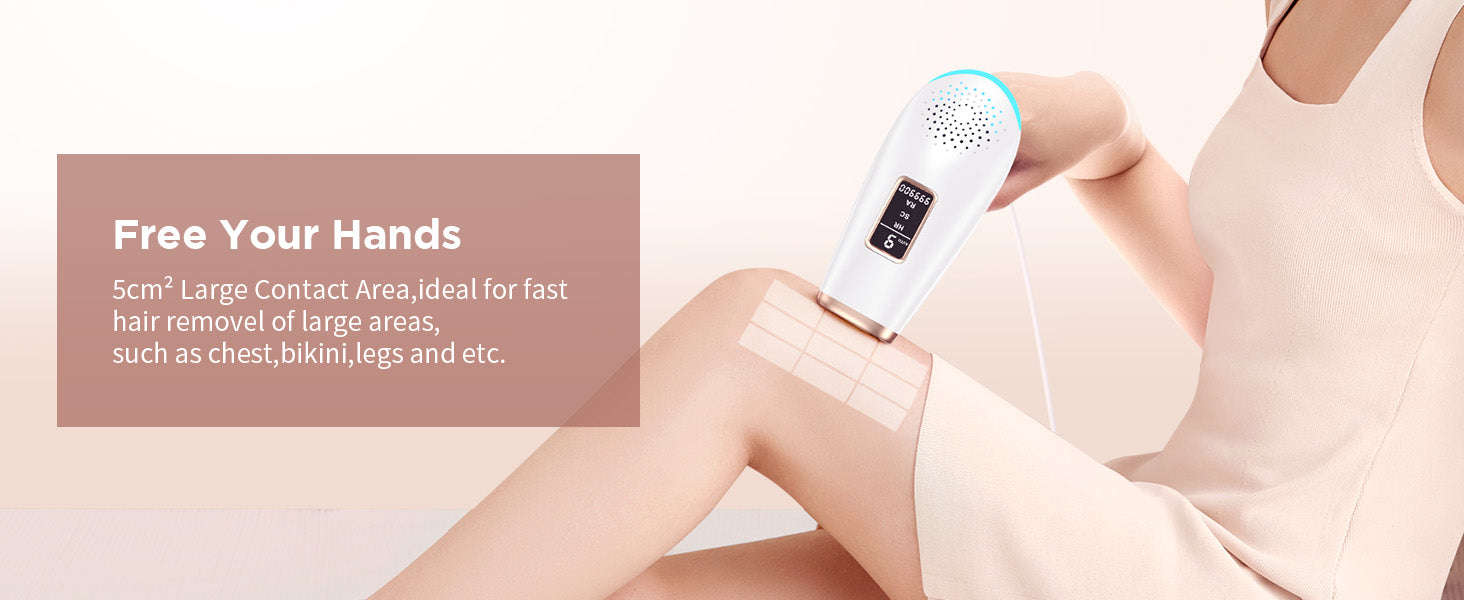 IPL Hair Removal Device with 999,900 Flashes for Full-Body Use-AI01D / US Plug / United States