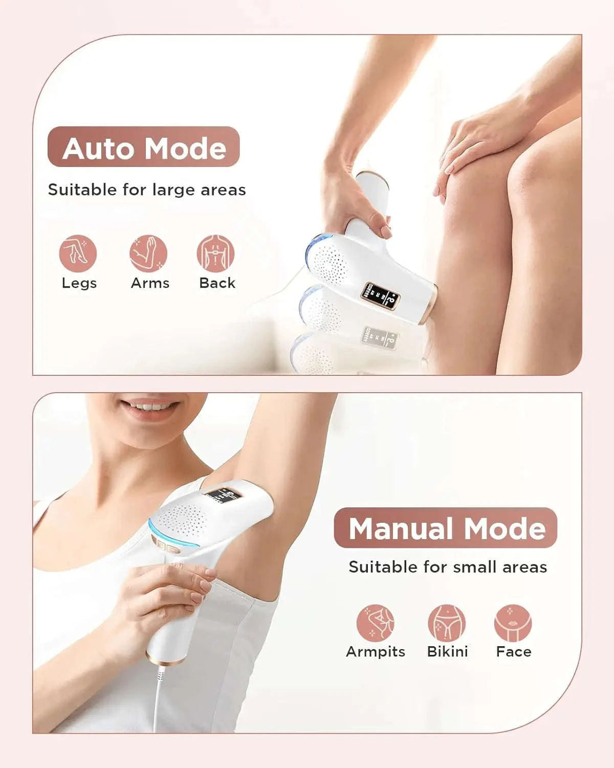 IPL Hair Removal Device with 999,900 Flashes for Full-Body Use-AI01D / US Plug / United States
