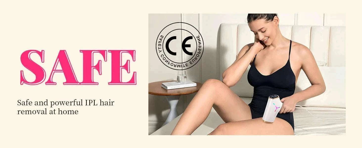 IPL Laser Hair Removal Device 990,000 Flashes for Body, Face & Bikini-