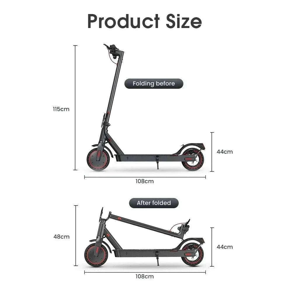 iScooter i9 Electric Scooter with 8.5 Inch Honeycomb Tires-black / Poland
