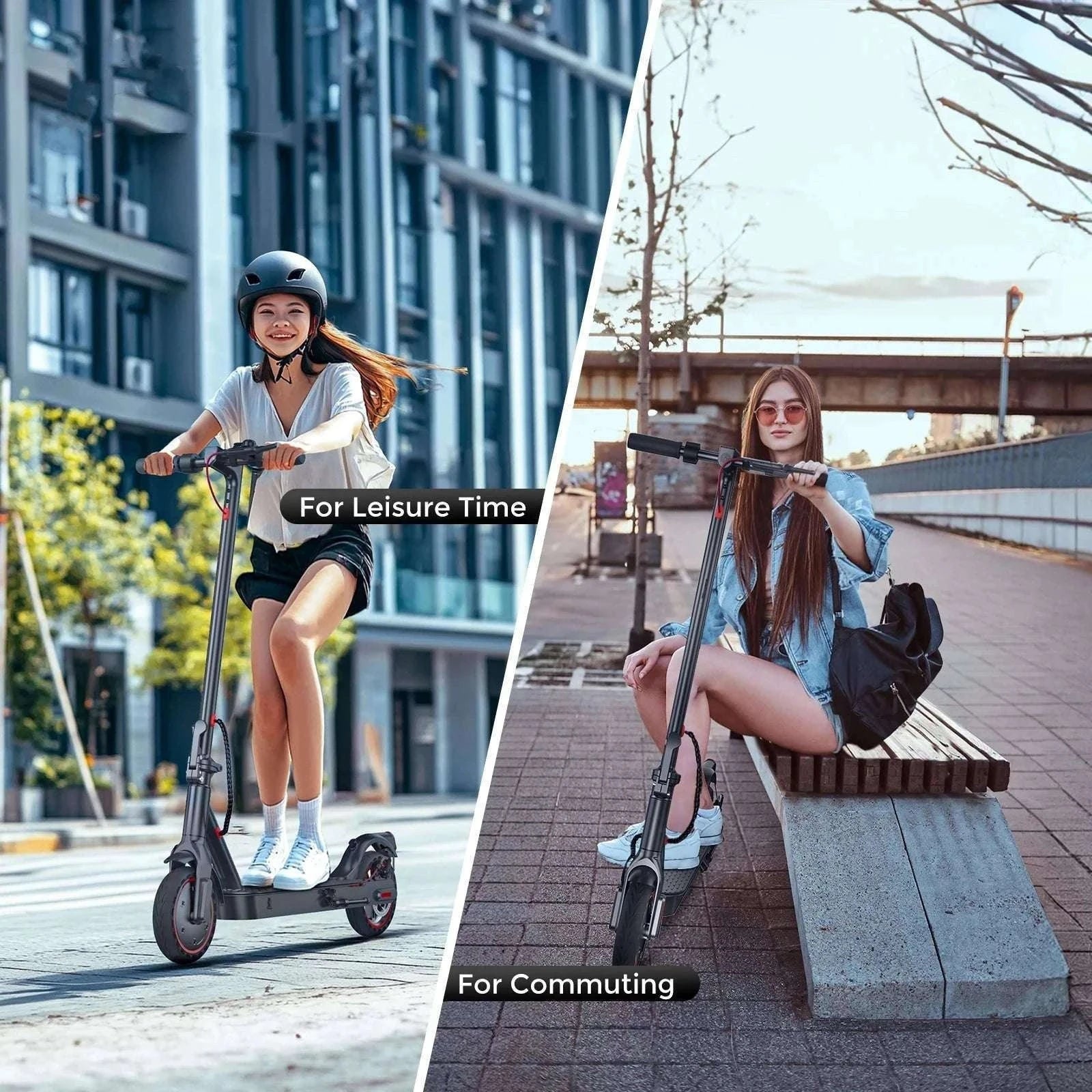 iScooter i9 Electric Scooter with 8.5 Inch Honeycomb Tires-black / Poland
