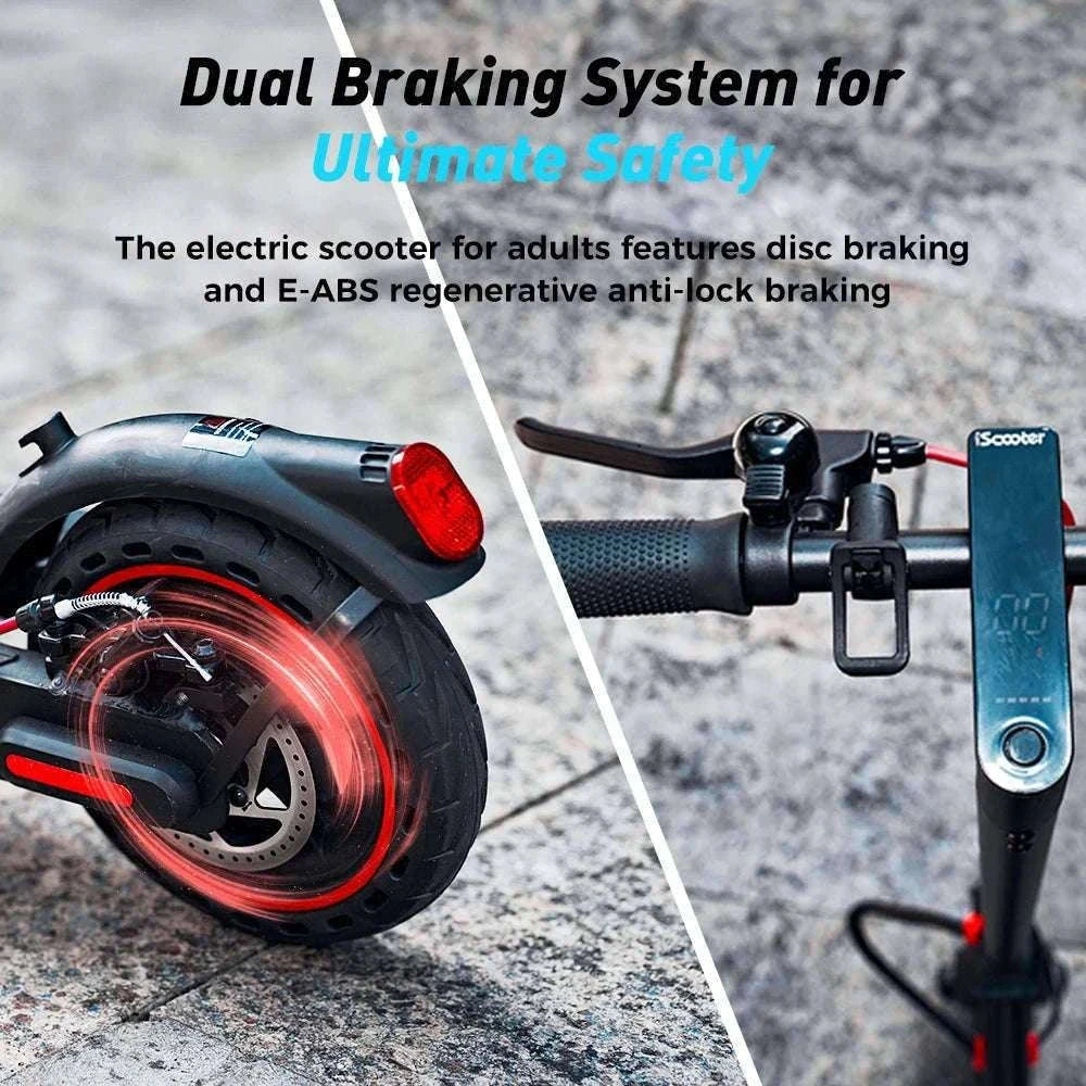 iScooter i9 Electric Scooter with 8.5 Inch Honeycomb Tires-black / Poland