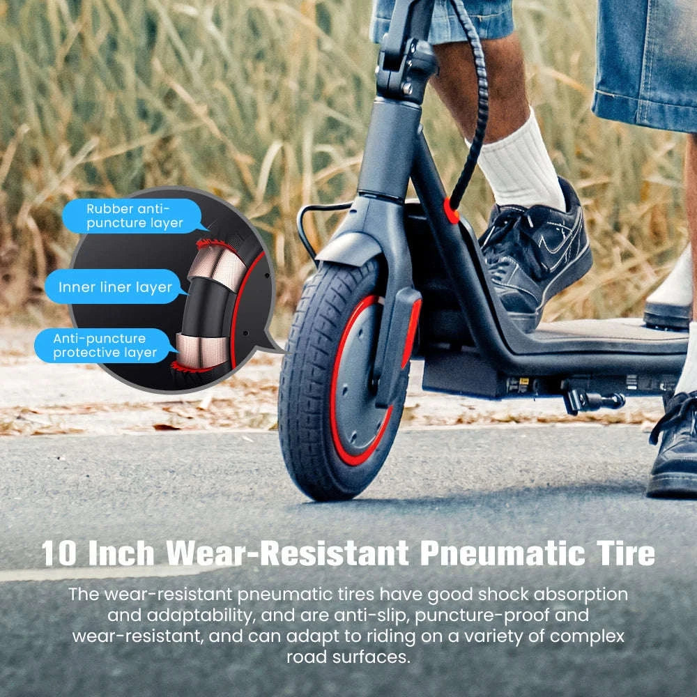 iScooter i9M Electric Scooter with 500W Motor and Pneumatic Tires-i9m / france