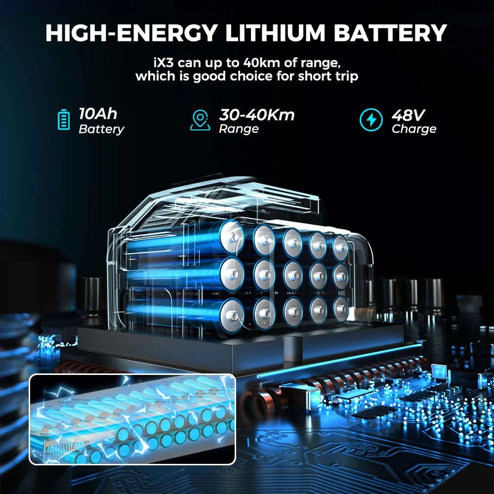 iScooter iX3 Powerful Electric Scooter for Off‑Road and City Riding-france