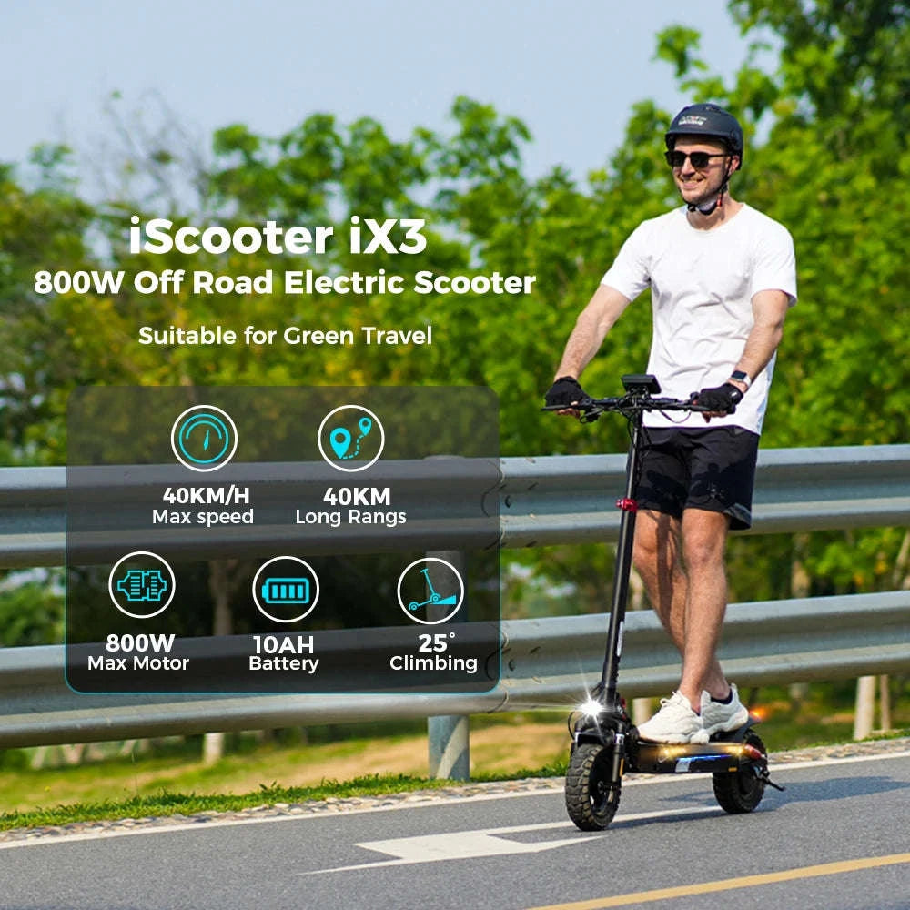 iScooter iX3 Powerful Electric Scooter for Off‑Road and City Riding-france