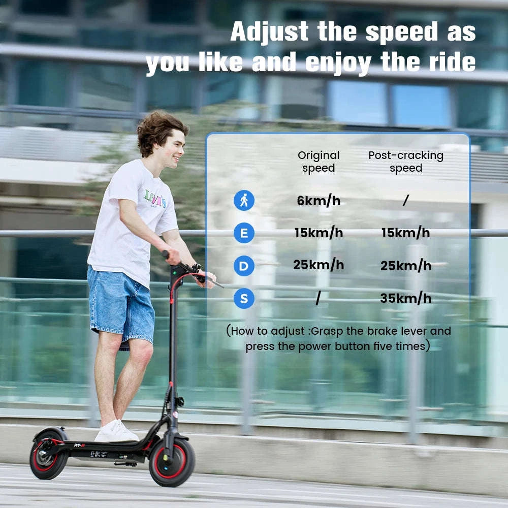iScooter W6 Electric Scooter for Adults – 10-Inch, 500W, Long-Range-W6 / GERMANY
