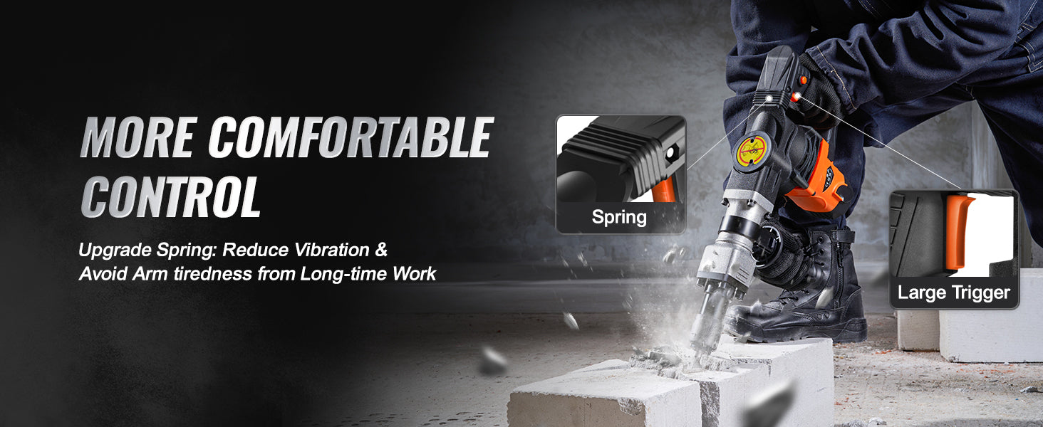 1400W Electric Demolition Jack Hammer with 2 Chisels