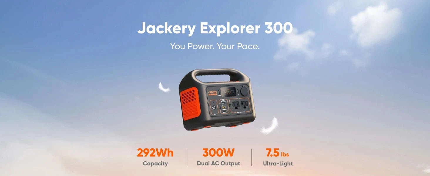 Jackery Explorer 300 Portable Power Station with 5M Cord-United States
