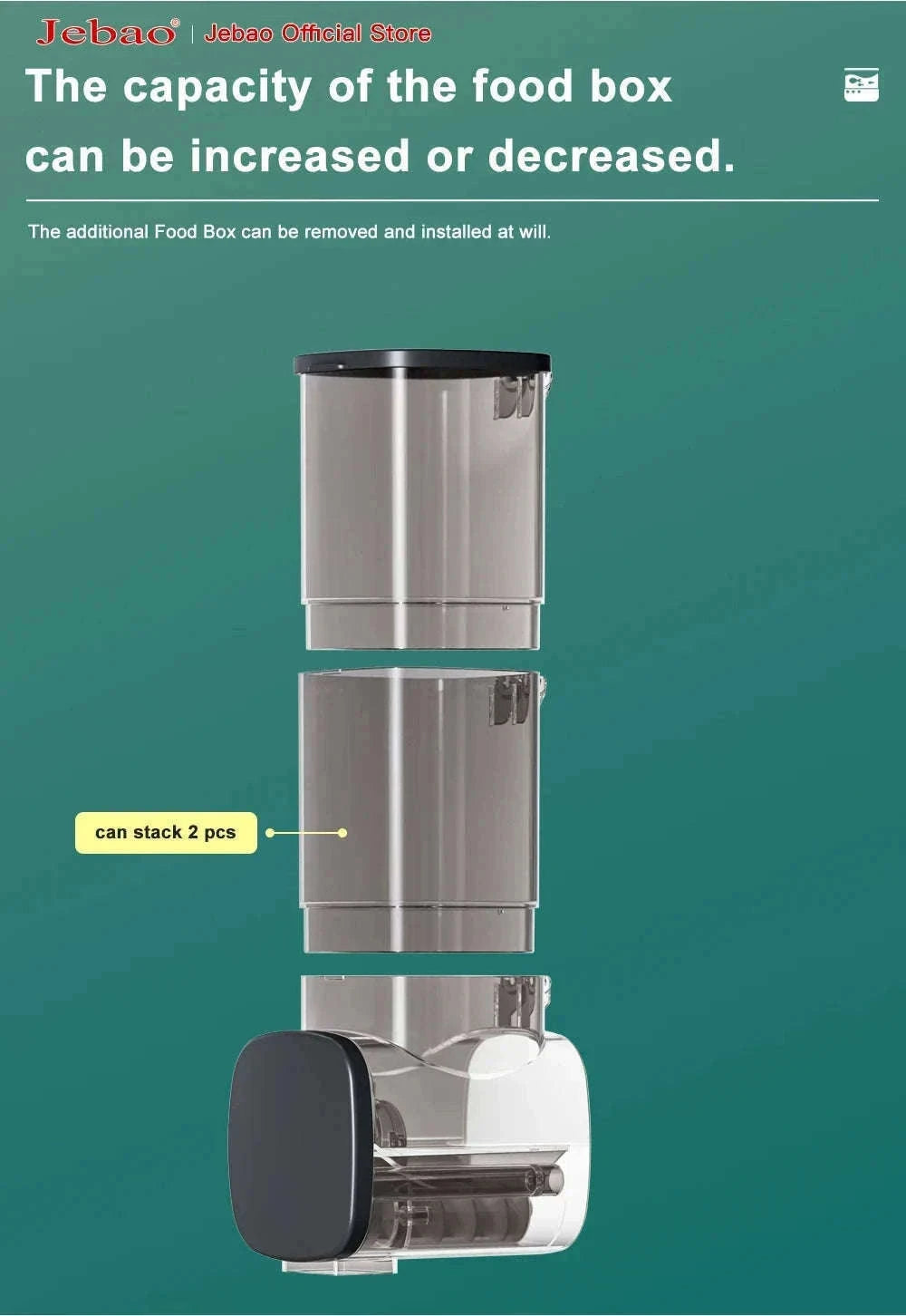 Jebao Automatic Aquarium Fish Feeder with WiFi Control-No Battery / AF-250