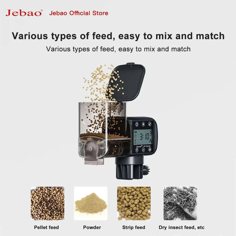 Jebao Automatic Aquarium Fish Feeder with WiFi Control-No Battery / AF-250