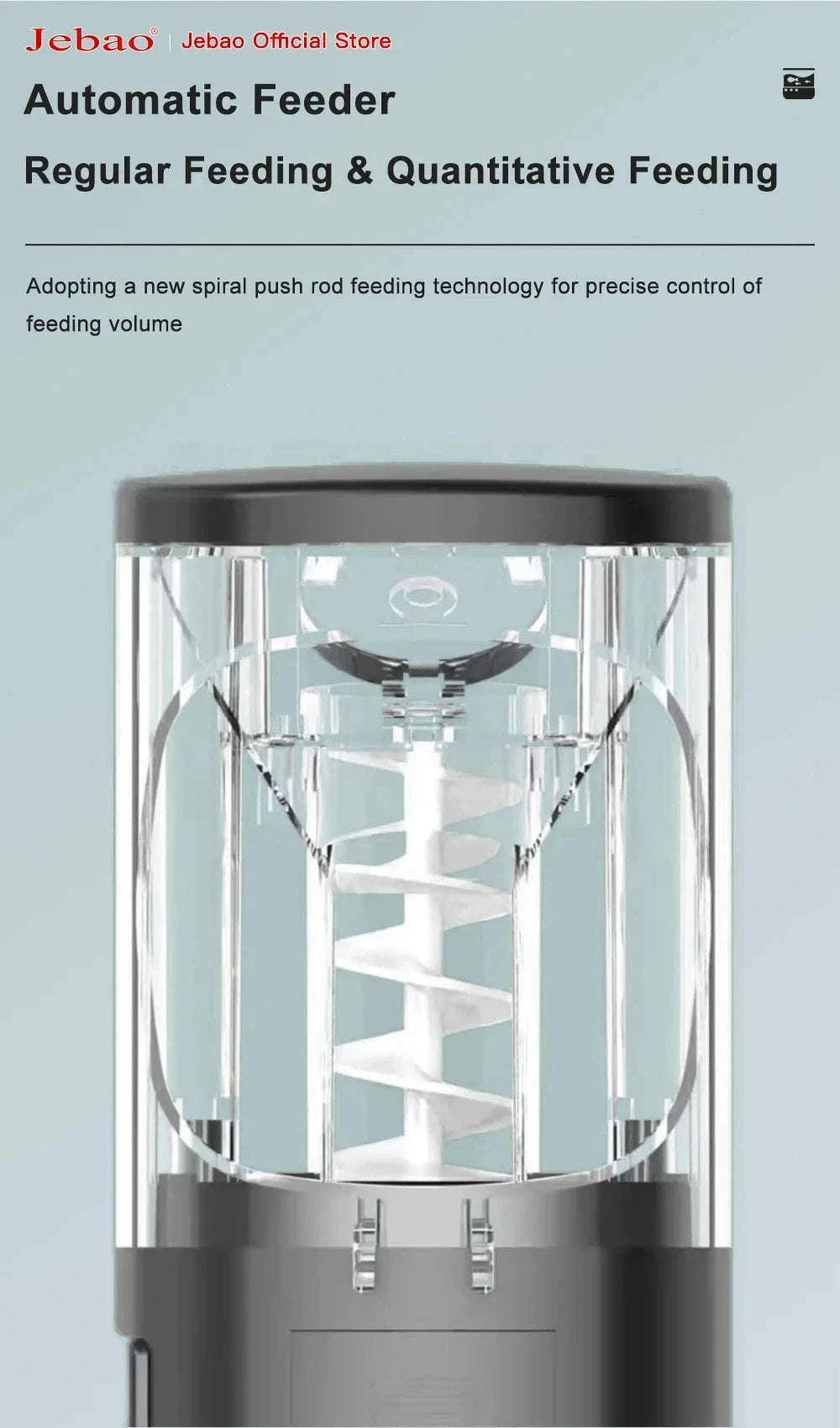 Jebao Automatic Aquarium Fish Feeder with WiFi Control-No Battery / AF-250