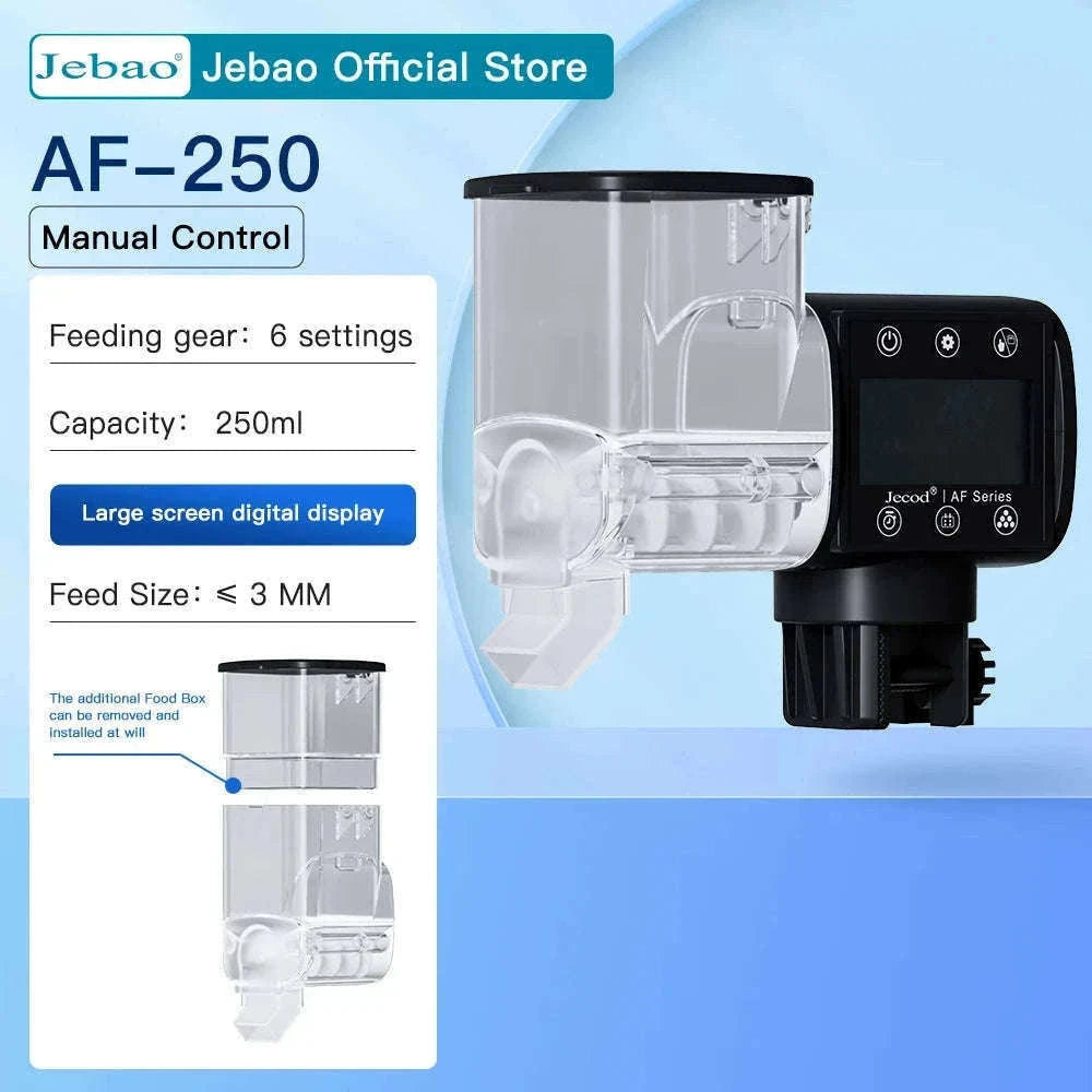 Jebao Automatic Aquarium Fish Feeder with WiFi Control-No Battery / AF-250