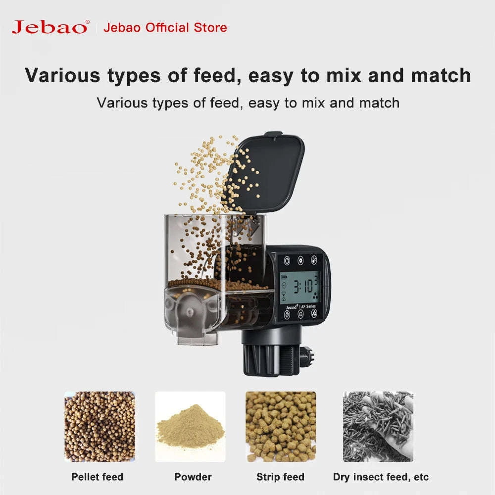 Jebao Intelligent Automatic Aquarium Fish Feeder with WiFi Control-No Battery / AF-250