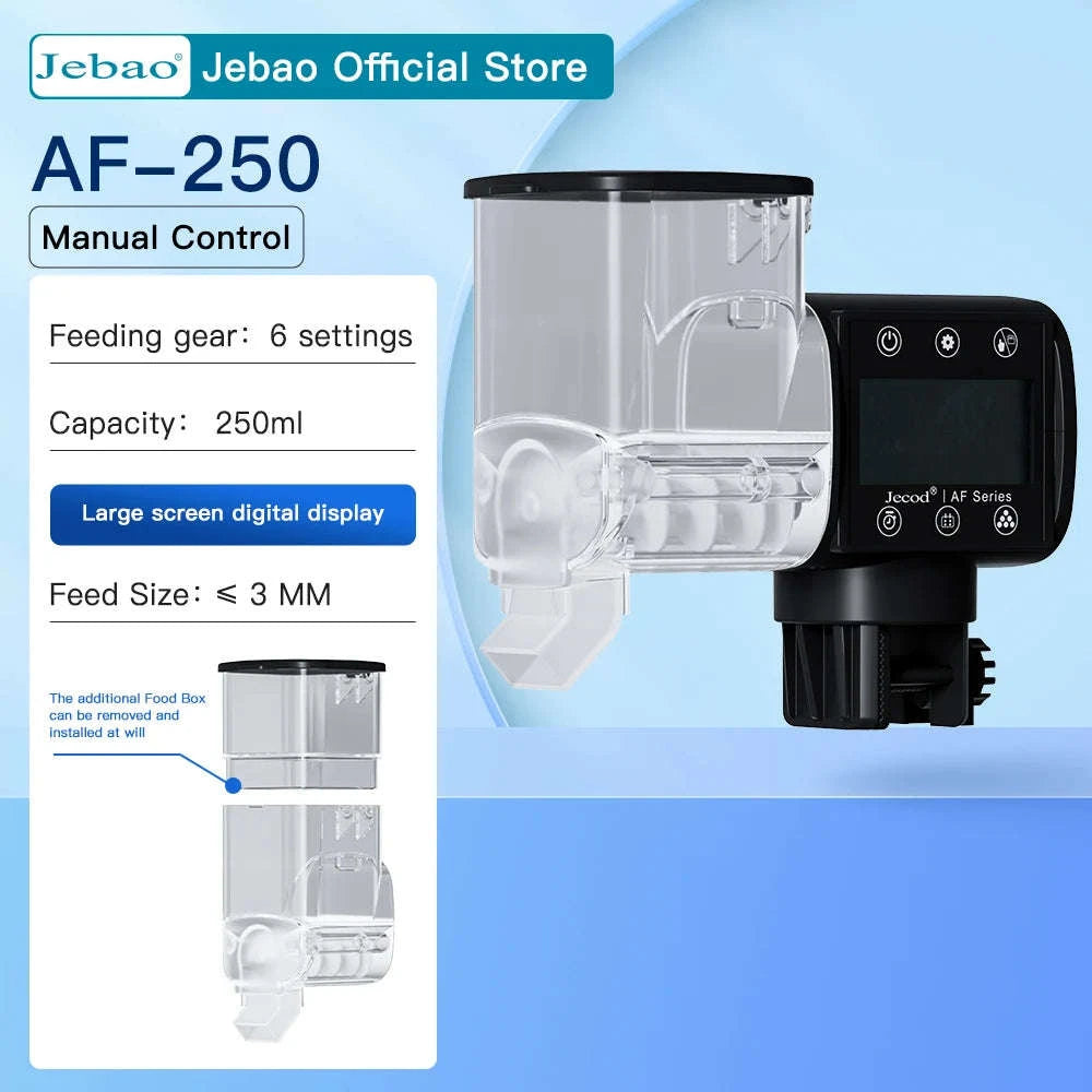 Jebao Intelligent Automatic Aquarium Fish Feeder with WiFi Control-No Battery / AF-250