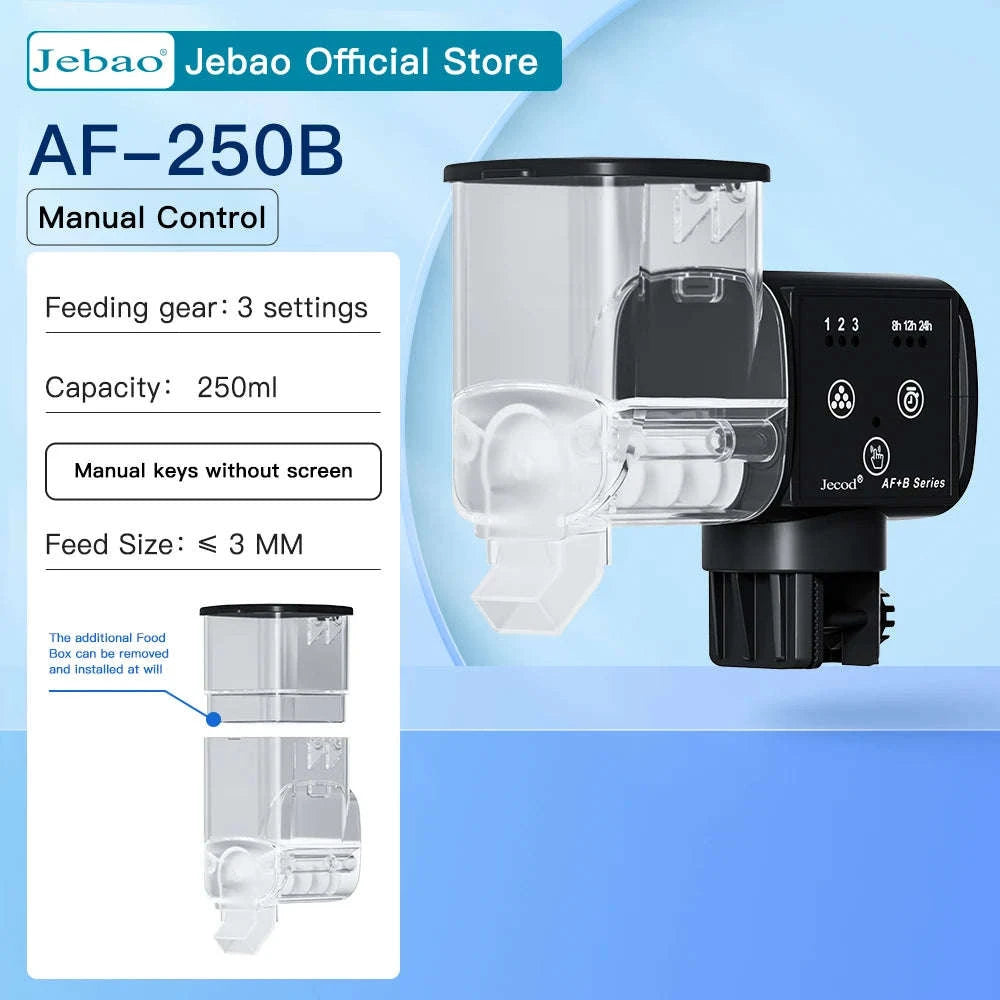 Jebao Intelligent Automatic Aquarium Fish Feeder with WiFi Control-No Battery / AF-250