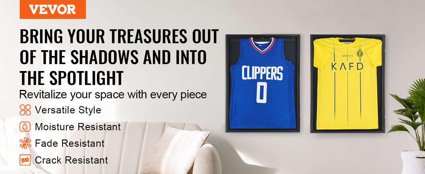 Jersey Display Frame Case with Lock and UV Protection-617x775x55 mm-1PC / United States