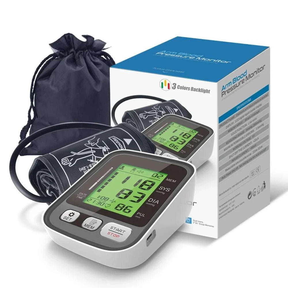JianYouCare Digital Arm Blood Pressure Monitor with Voice and Backlight-En voice 22-42cm