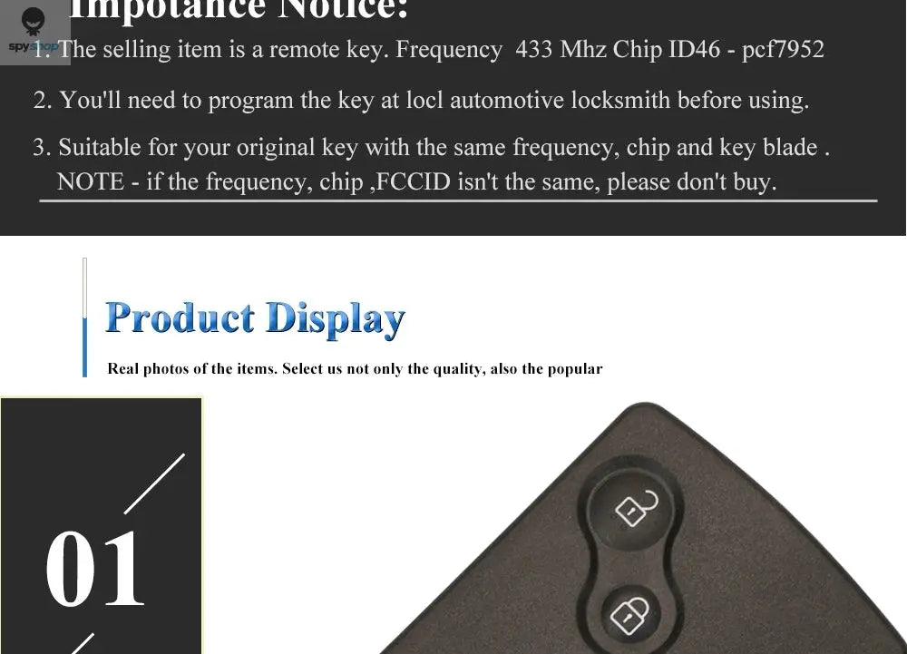 jingyuqin 433MHz ID46-PCF7952A Chip Smart Remote Car Key Card Fob For Renault Megane 3 Laguna 3 Scenic Fluence Keyless HandsFree Spy-shop.com