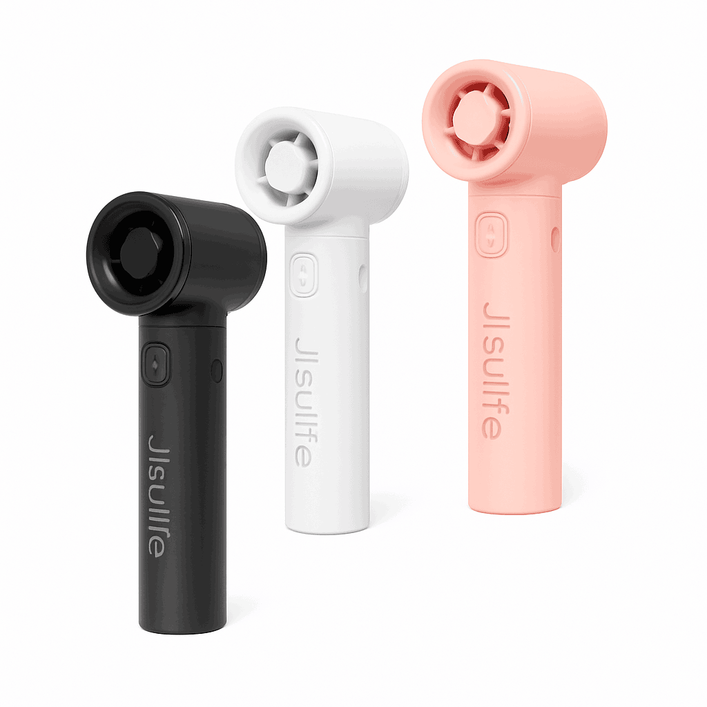 JISULIFE Handheld Turbo Fan 5 Speeds, 5000mAh Rechargeable-Pink 3600mAh / China Mainland