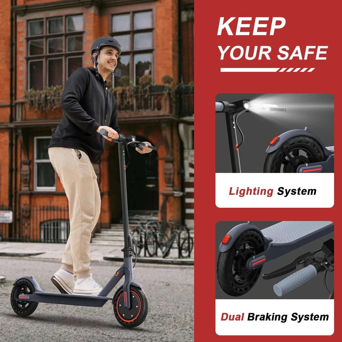 JUICEASE E1 Pro 350W Folding Electric Scooter for City Commuting-E1 PRO 7.8AH / france